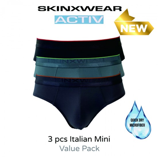 Skinxwear ACTIV Mini Briefs (3 in 1)